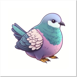 Beautiful Colorful Pigeon Posters and Art